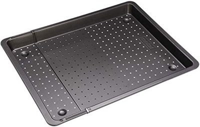 Zenker - Piastra Antiaderente Forata Estensibile da 37 a 52cm