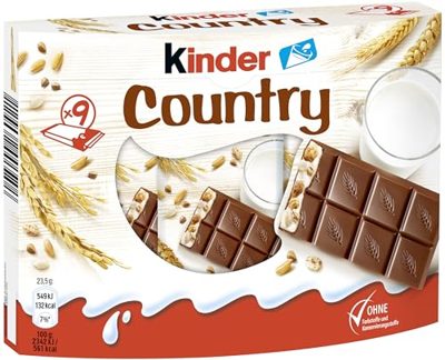 Kinder Cereali - 9 Tavolette di Cioccolato