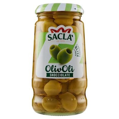 Saclà OlivOlì - Olive Verdi Denocciolate - 12 Vasetti