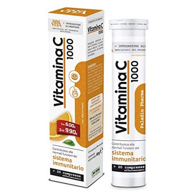 Sanavita - Integratore Alimentare con Vitamina C - 20 Compresse Effervescenti