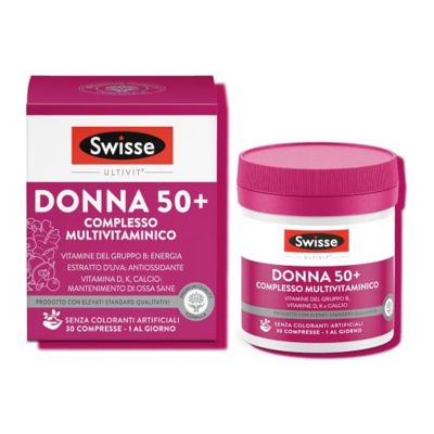 Swisse Multivitaminico Donna 50+ Integratore Alimentare Multi-Nutriente - 30 Compresse