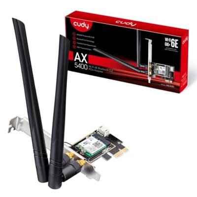 Cudy Adattatore PCI-E AX3000 Wi-Fi 6 Bluetooth 5.2, Intel AX200