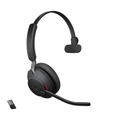 SECONDA MANO Cuffie wireless Jabra Evolve2 65 Mono! Cancellazione del rumore, dongle USB-A e ottimizzate per Teams: ideali per lavorare in call È un usato 'Ottime condizioni' venduto da Amaz