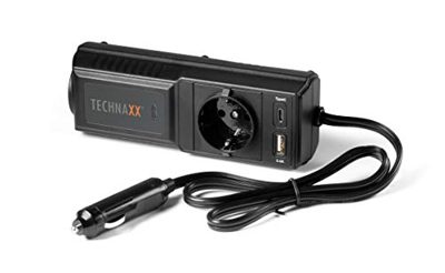Technaxx Inverter per auto 12V-230V 200W con USB-C e USB-A TE21