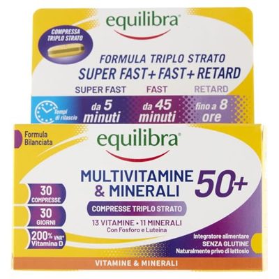 Equilibra - Multivitamine e Minerali 50+ - 30 Compresse
