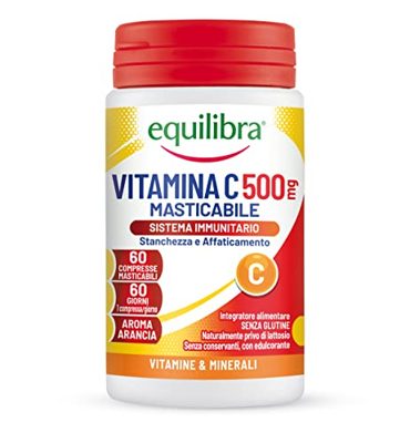 equilibra Integratori Alimentari - Vitamina C - 60 Compresse Masticabili