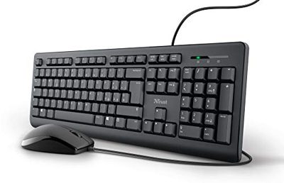 Trust Taro Set Tastiera e Mouse Cablati USB Layout Italiano QWERTY