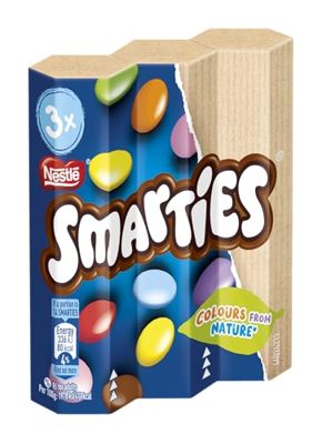 SMARTIES - Confetti Ripieni di Cioccolato al Latte - 3 Tubi
