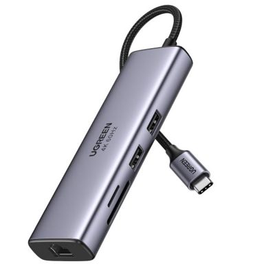 UGREEN Revodok 107 Hub USB C Ethernet Gigabit 7 in 1 Docking Station