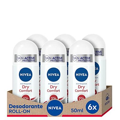 NIVEA - Deodorante Antitraspirante con Protezione 72 Ore - 6 Pezzi