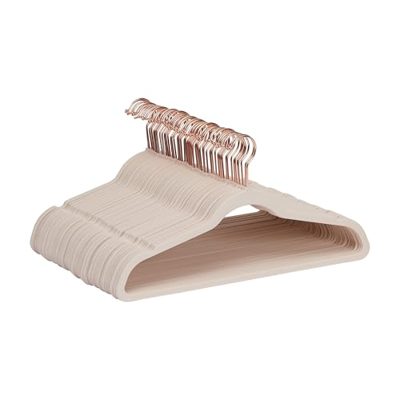 AmazonBasics - 50 Grucce con Superficie Antiscivolo in Velluto
