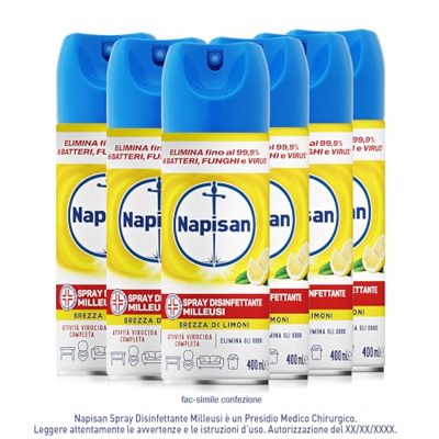 Napisan - Spray Disinfettante Milleusi - 6 Pezzi x 400ml