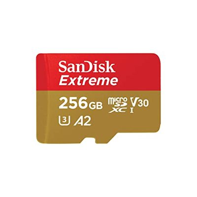 SanDisk Extreme 256GB scheda microSDXC + RescuePro Deluxe, Micro SD fino a 190 MB/