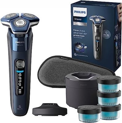 Philips Shaver Series 7000 - Rasoio elettrico uomo, secco e umido