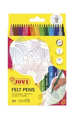 Jovi - 24 Pennarello a Tratto Fine di Colori Assortite