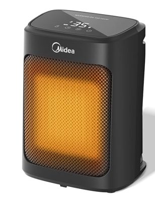 Stufetta Elettrica Da Tavolo Midea, Termoventilatore Ceramico PTC Da 2000 W Con 4 Modalità