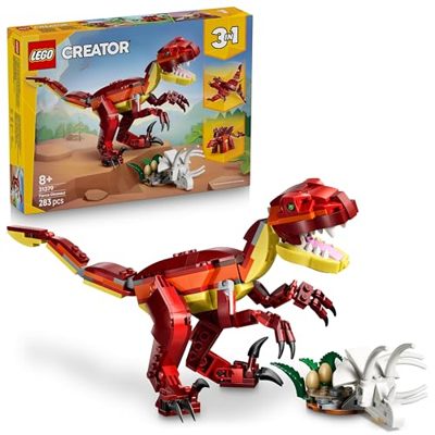 LEGO Creator 3 in 1 Feroce Dinosauro Giocattolo - Figure di Velociraptor