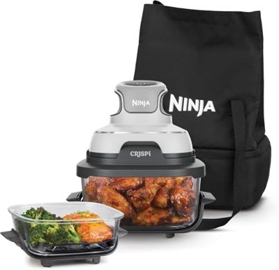 Ninja CRISPi - Friggitrice ad Aria Portatile 4 in 1 + Borsa per Trasporto