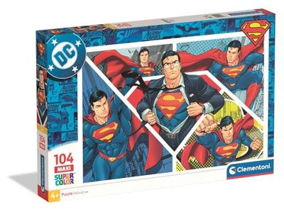 Clementoni x Superman - Puzzle per Bambini - 104 Pezzi