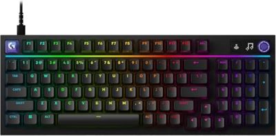Logitech G316 X 98, frequenza di aggiornamento 8 kHz,switch tattili sostituibili a caldo