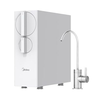 Midea MRO2489-600G Sistema di Filtrazione Acqua a Osmosi Inversa a 4 Stadi con Rubinetto