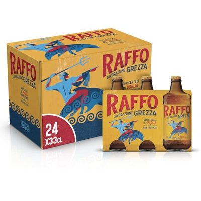 Raffo Lavorazione Grezza - 24 Birre in Bottiglia da 330ml