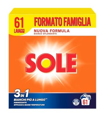 Sole - Detersivo Lavatrice in Polvere - 61 Misurini - 3Kg.