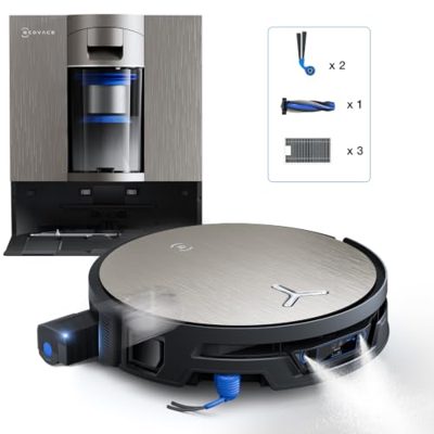 ECOVACS X12S OMNICYCLONE - Robot Aspirapolvere / Lavapavimenti con Stazione di Svuotamento Automatico